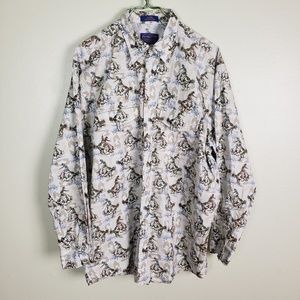 Vintage L Pendleton Pearl Snap Long Sleeve Shirt